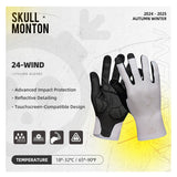 Cycling Gloves 24-Wind White Full Finger