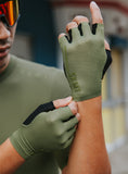 Cycling Gloves Minima Bronze Green Fingerless