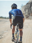 Carbonfiber Blue Mens Pro Short Sleeve Top