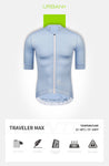 Urban Traveler Max Mens Light Blue Short Sleeve Jersey