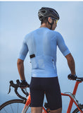 Urban Traveler Max Mens Light Blue Short Sleeve Jersey